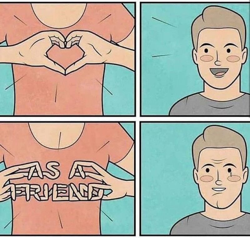 You have entered the friendzone