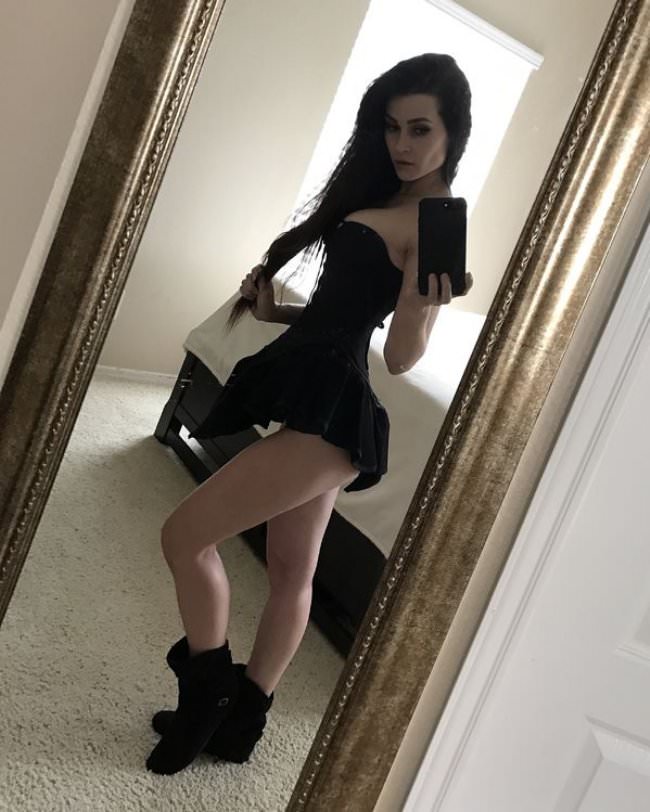 black dress