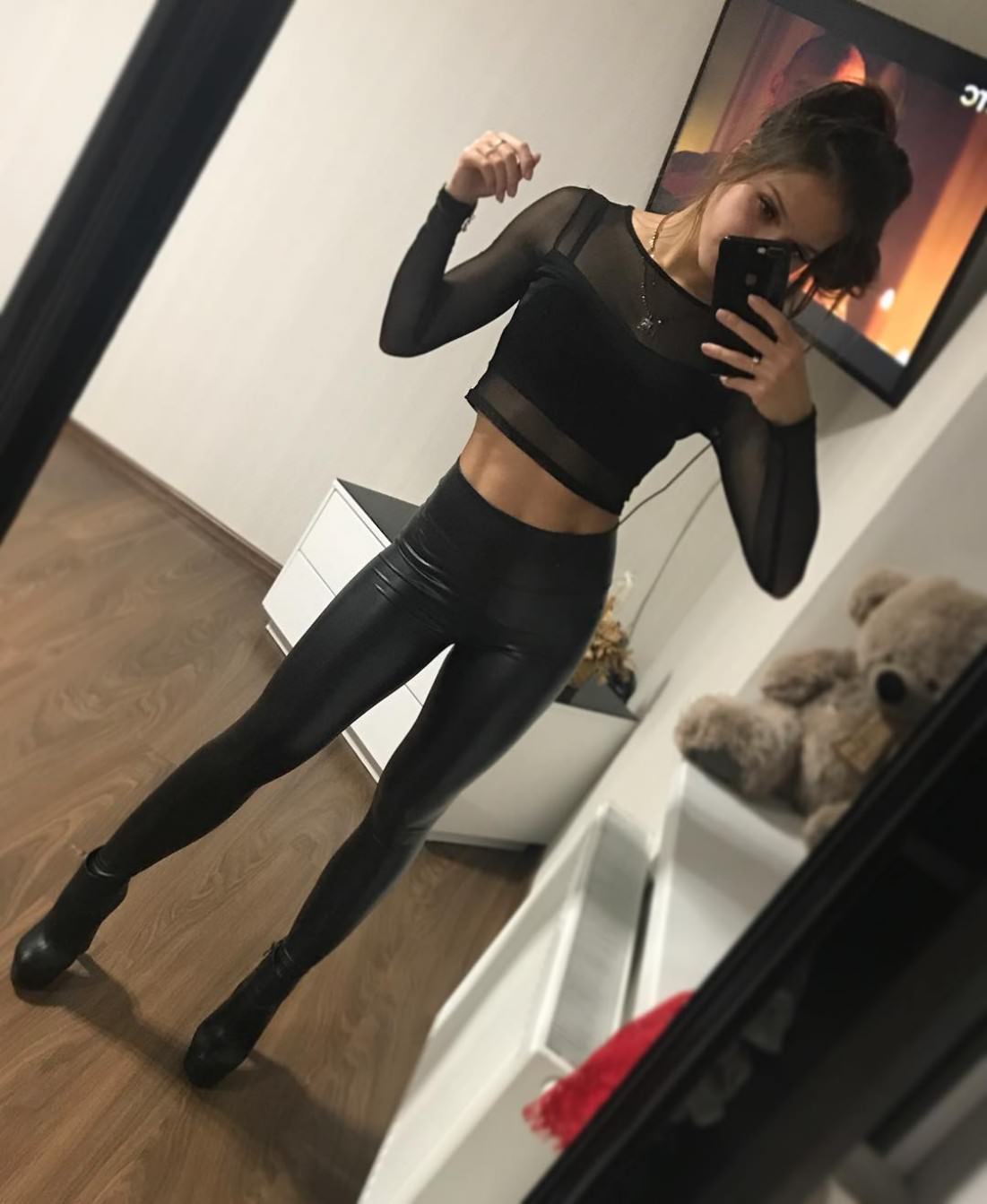 Ladies in leather