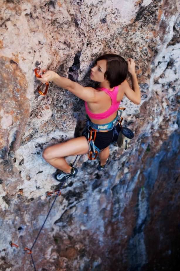 rock climbing