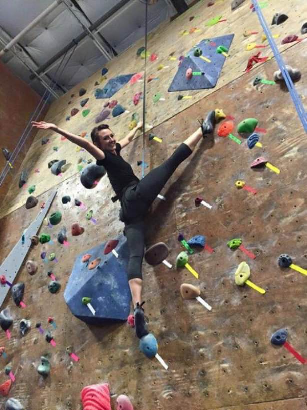 rock climbing