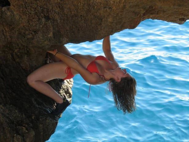 rock climbing