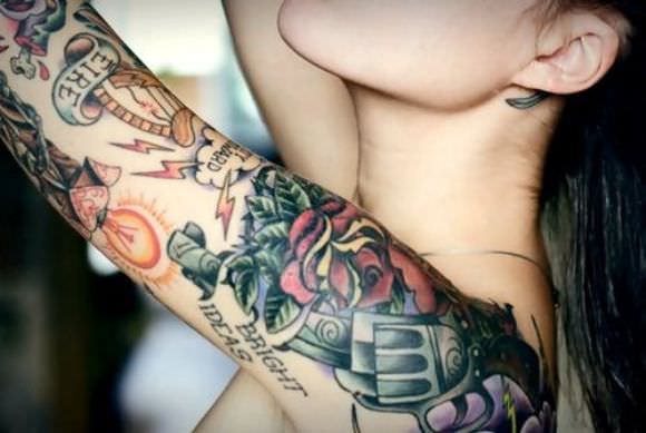 gun tatttoos