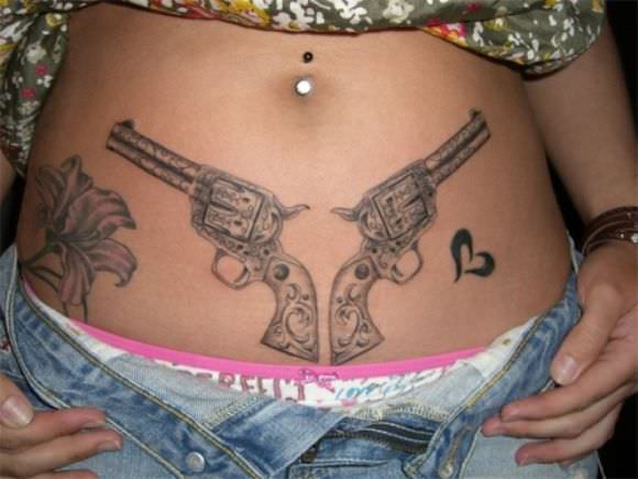 gun tatttoos