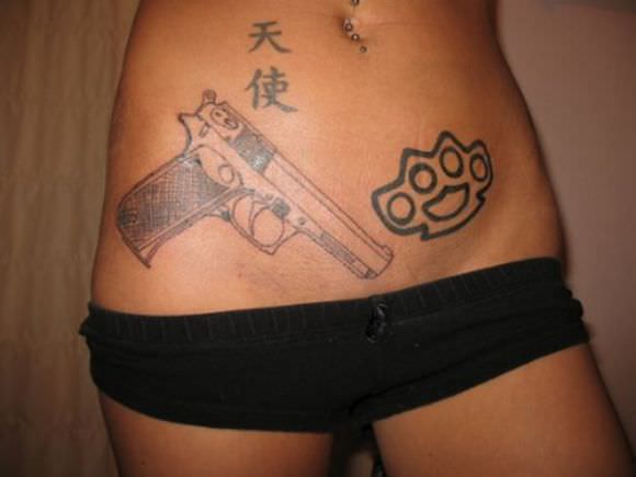 gun tatttoos