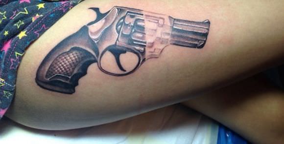 gun tatttoos