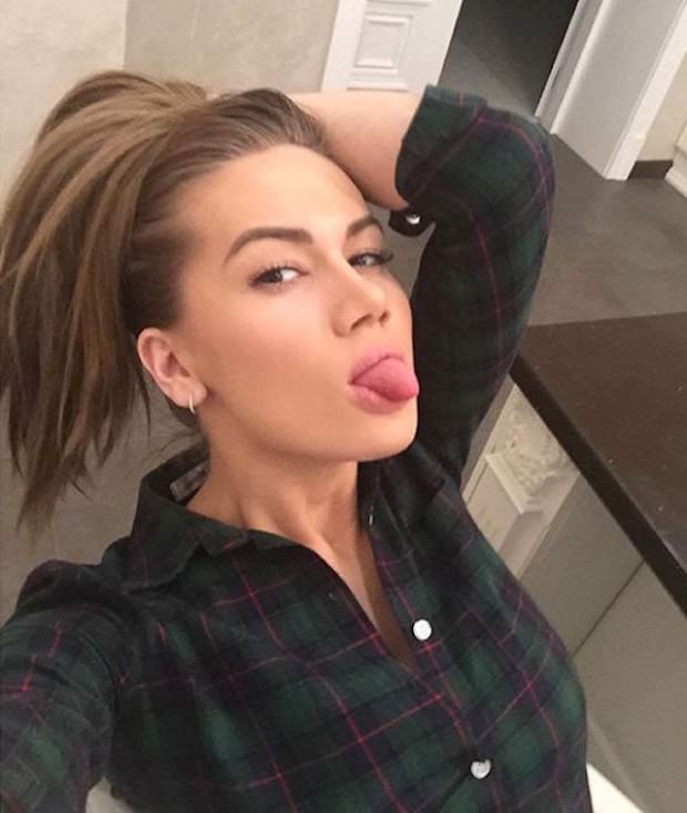 tongue out