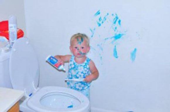 kids making a mess