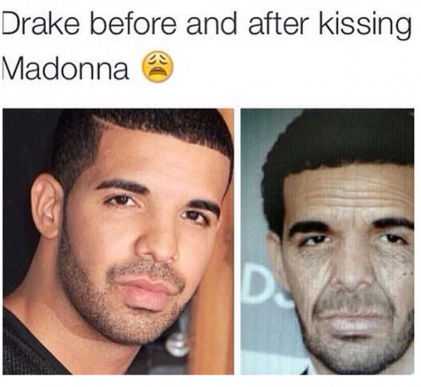 madonna drake kiss