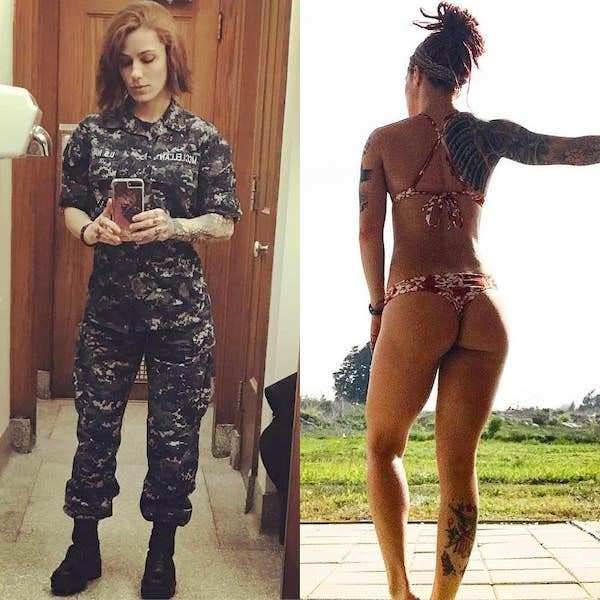 In and out of uniform