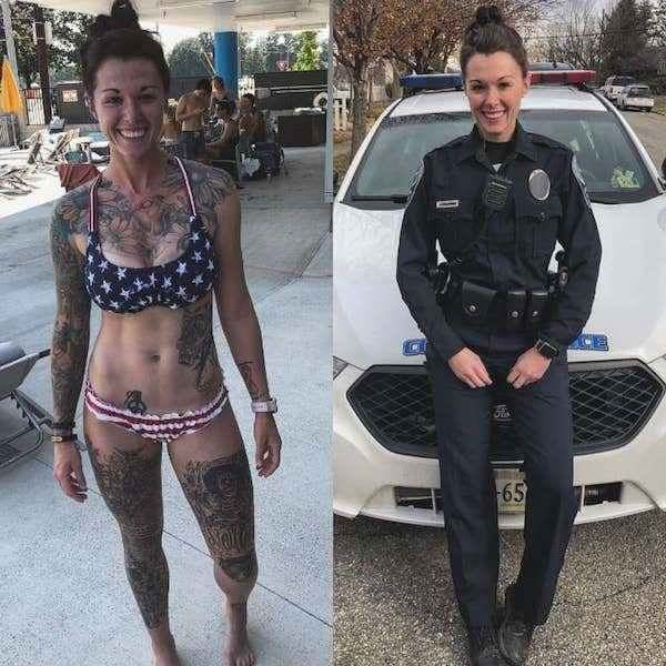 In and out of uniform