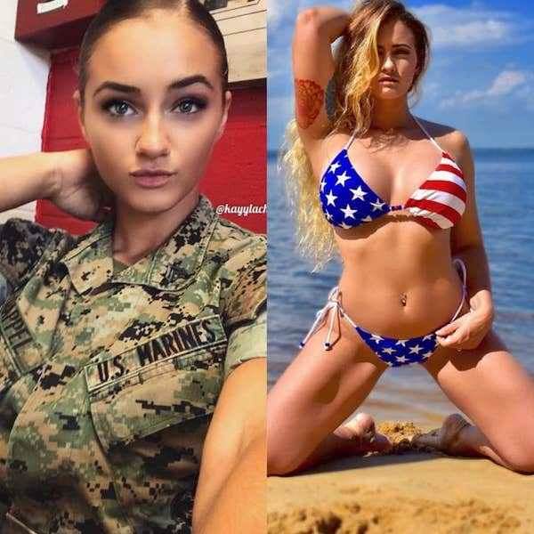 In and out of uniform