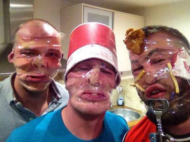 scotch tape selfies