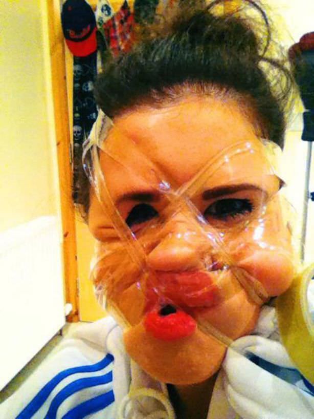scotch tape selfies