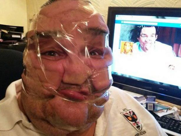 scotch tape selfies