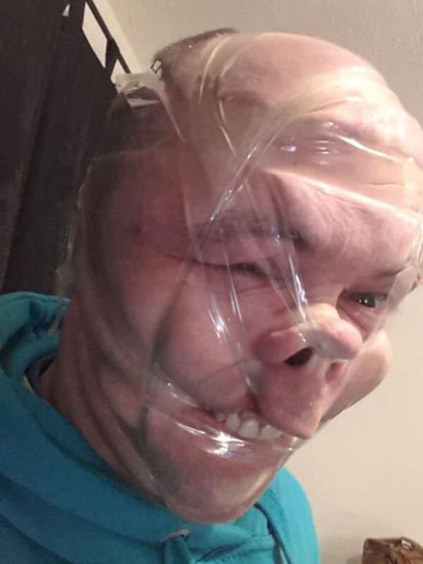 scotch tape selfies