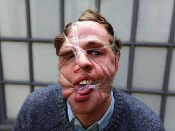 scotch tape selfies