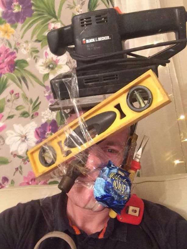 scotch tape selfies