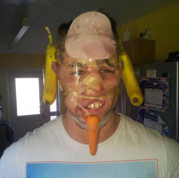 scotch tape selfies