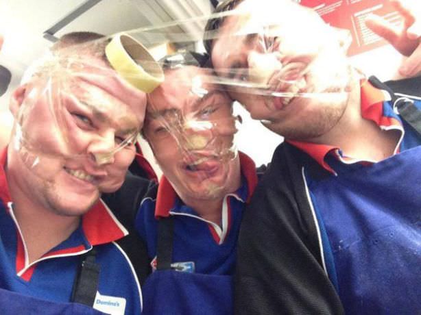 scotch tape selfies