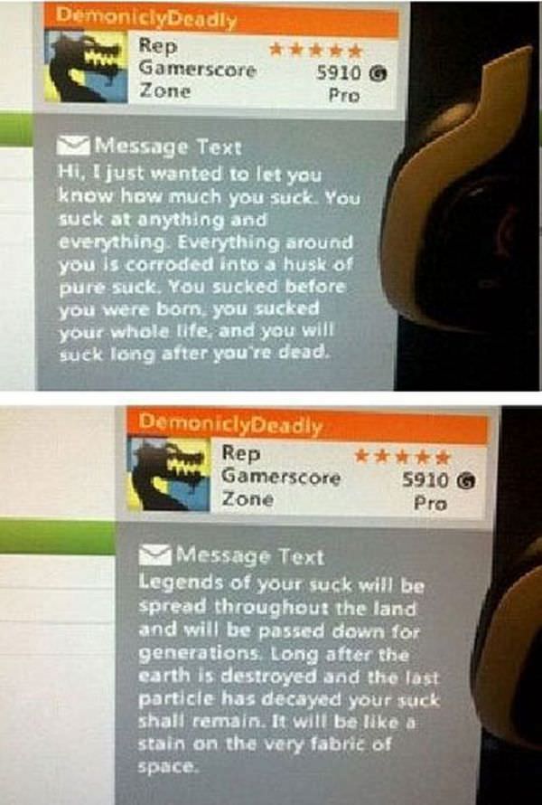 xbox insults