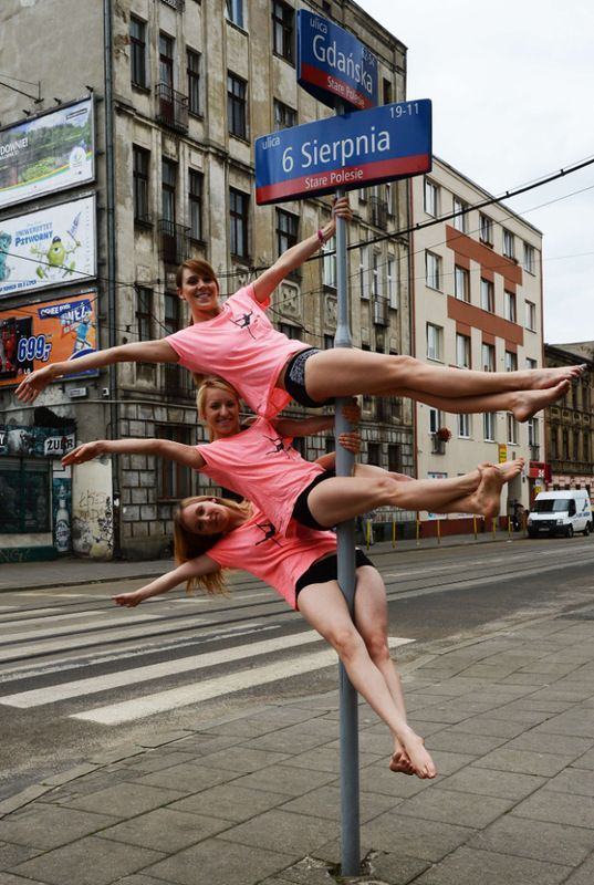 pole dancing in the streets