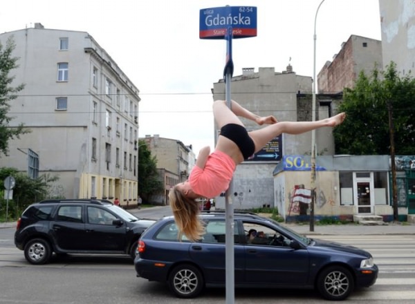 pole dancing in the streets