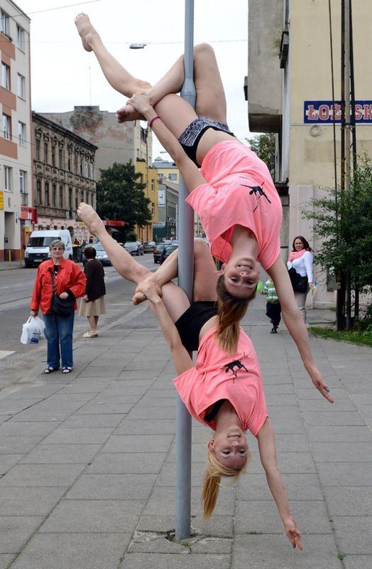 pole dancing in the streets