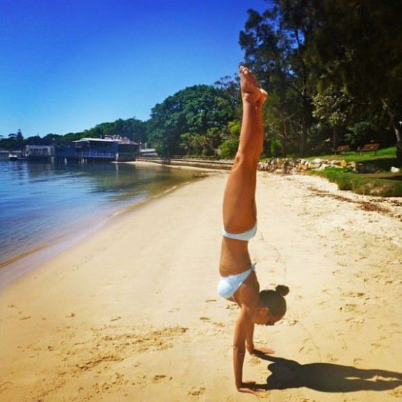 surfboard yoga