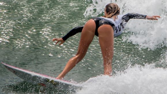 surfing girls