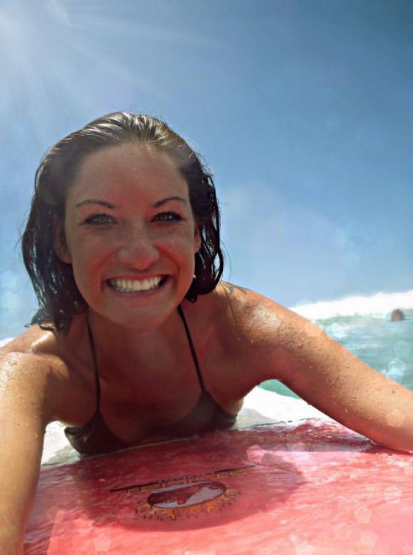 surfing girls