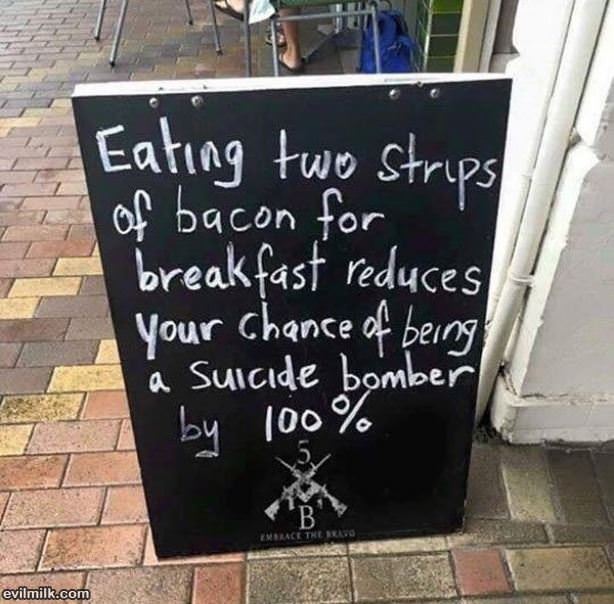 2 Strips Of Bacon A Day
