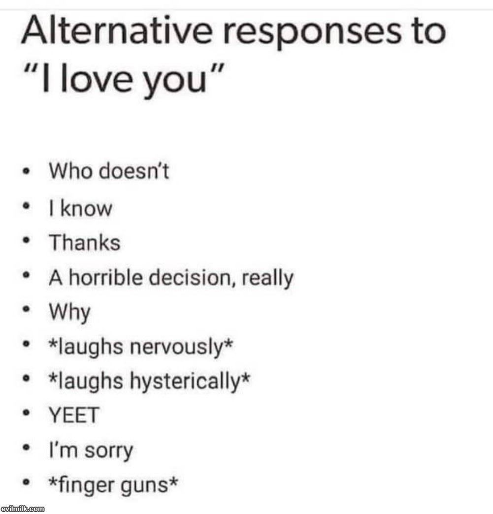 Alternative Replies