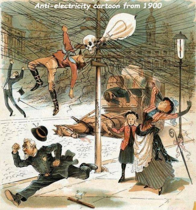 Anti Electricity Cartoon