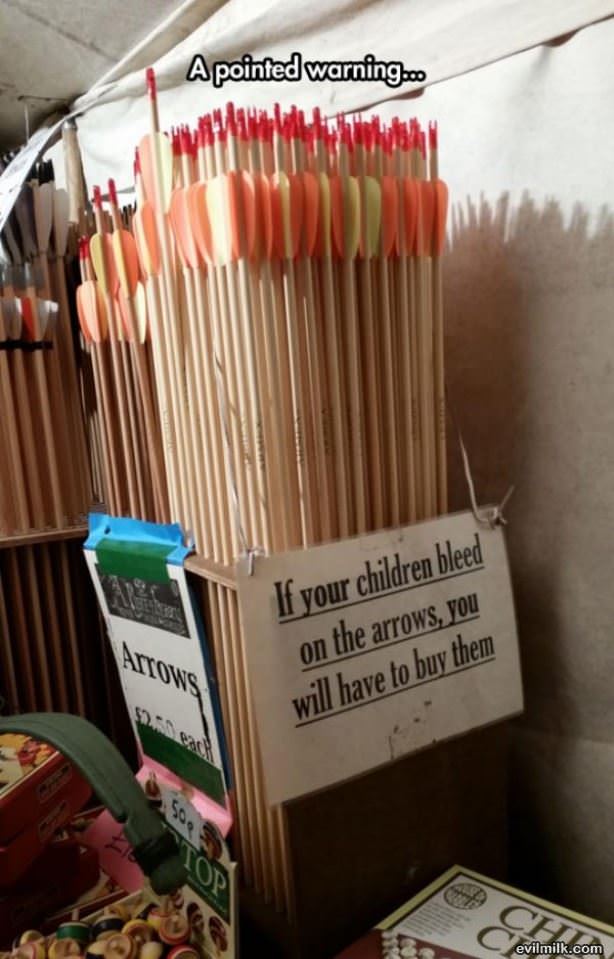 Arrows Warning