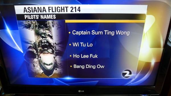 Asiana Flight 214 Trolling
