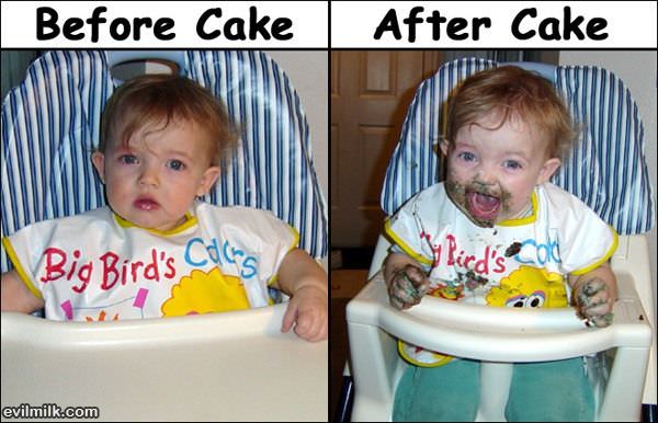 Before And After Cake