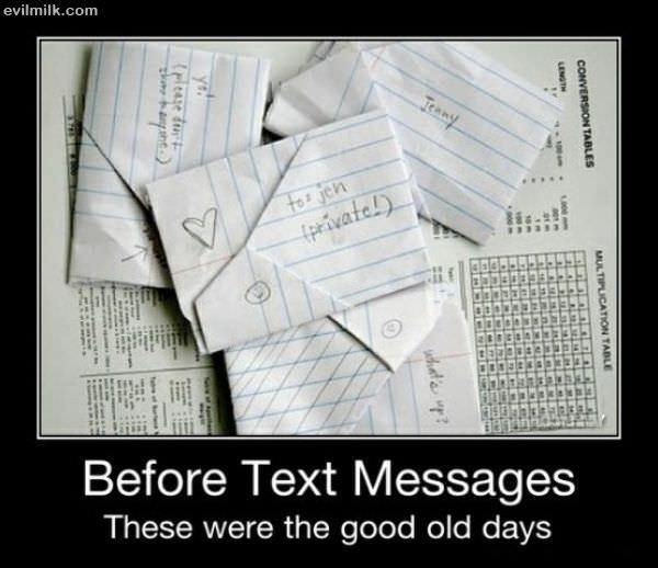 Before Text Messages