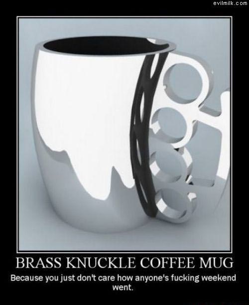 Brass Knuckle Coffee Mug