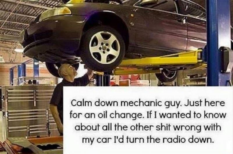 Calm Down Mechanic Guy