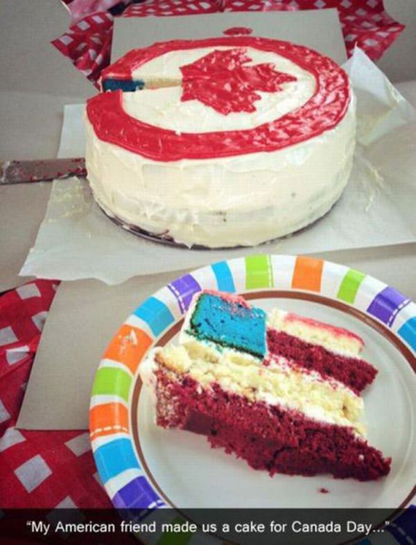 Canada Day Cake