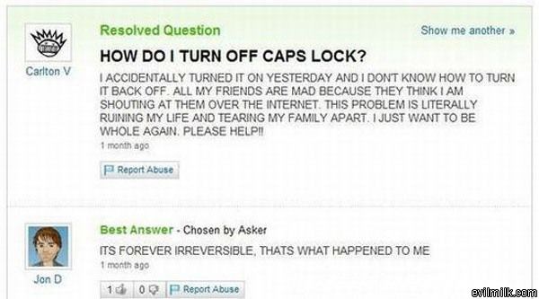 Cap Locks