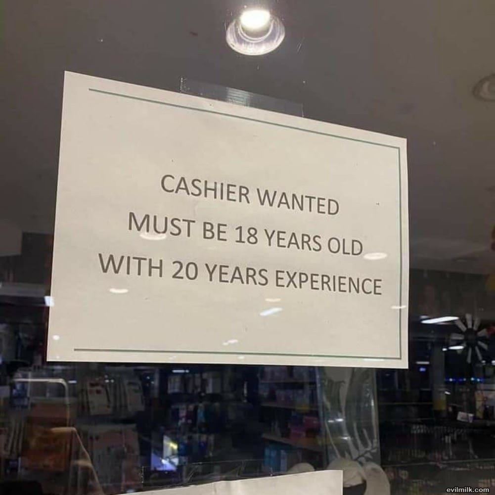 Cashier Wanted