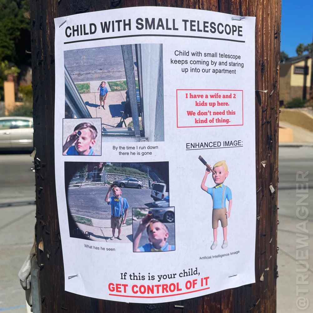 Child With Telescope