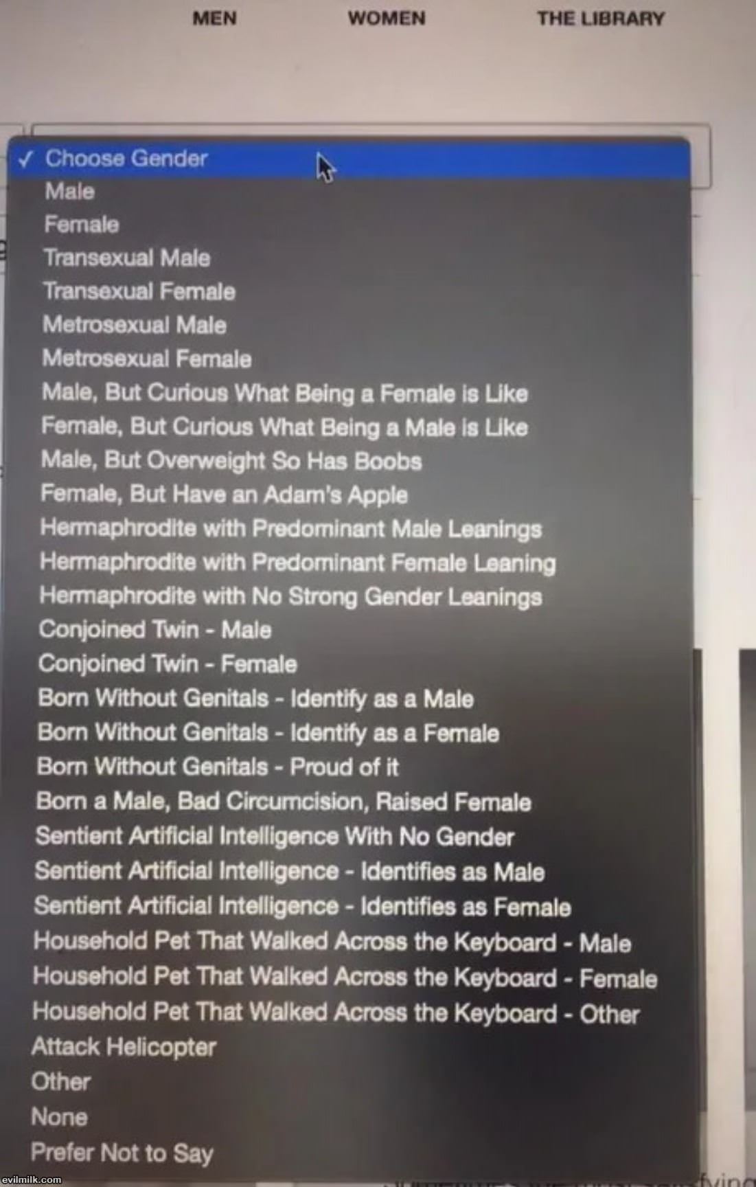 Choose Your Gender