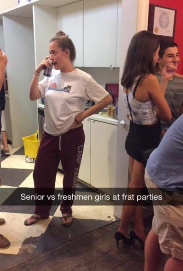 College Seniors Vs Freshmen