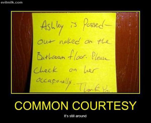 Common Courtesy