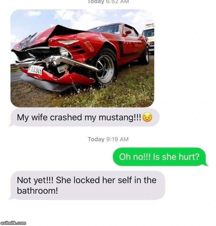 Crashed My Mustang