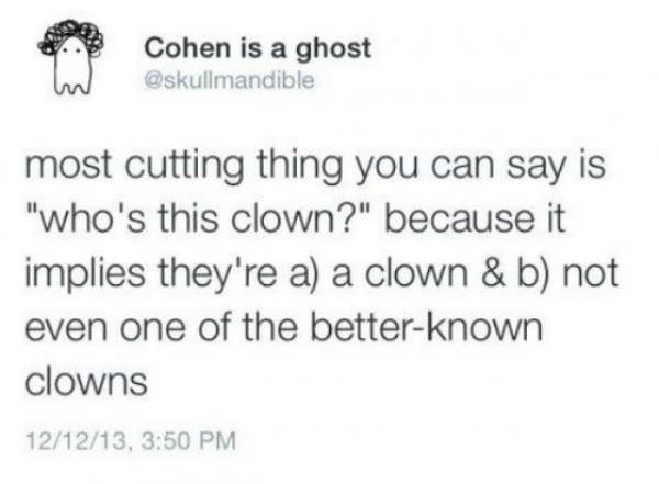 Cutting Thing To Say