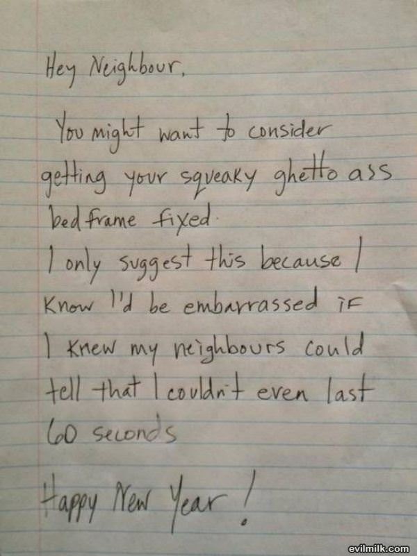 Dear Neighbor